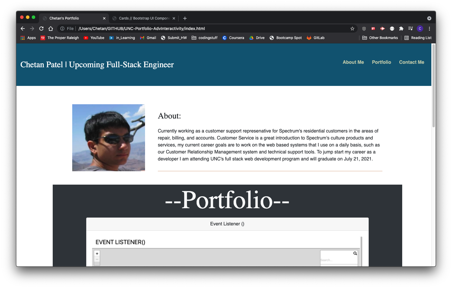 2nd Portfolio project
